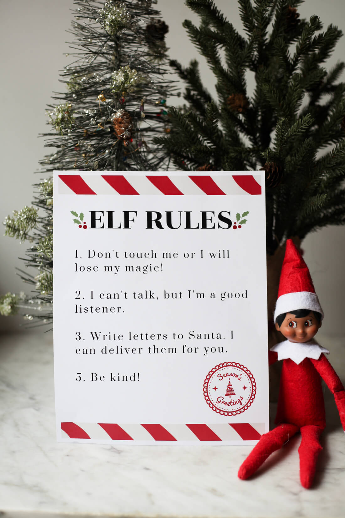official elf on the shelf rules + free printable